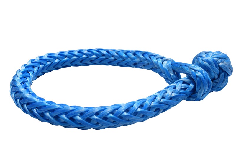QIQU Single Leg Soft Shackle Shackle to Replace Conventional Metal Shackle for Sailing Climbing Camping and Recovery (Blue, 1/4 inch) - Image 2